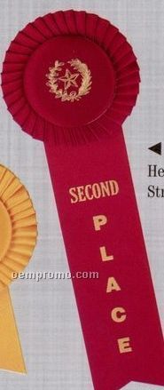 Standard Stock Rosette With Single 8" Streamer - Reserve Champion