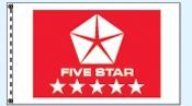 Stock Dealer Logo Flags - Five Star Red (3'x5')