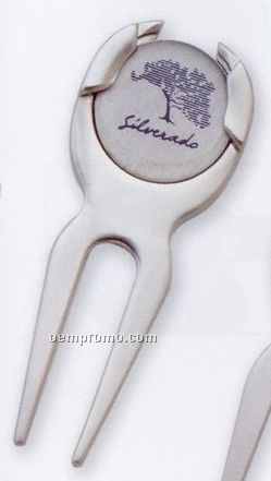 Combination Divot Tool With Protected Ball Mark
