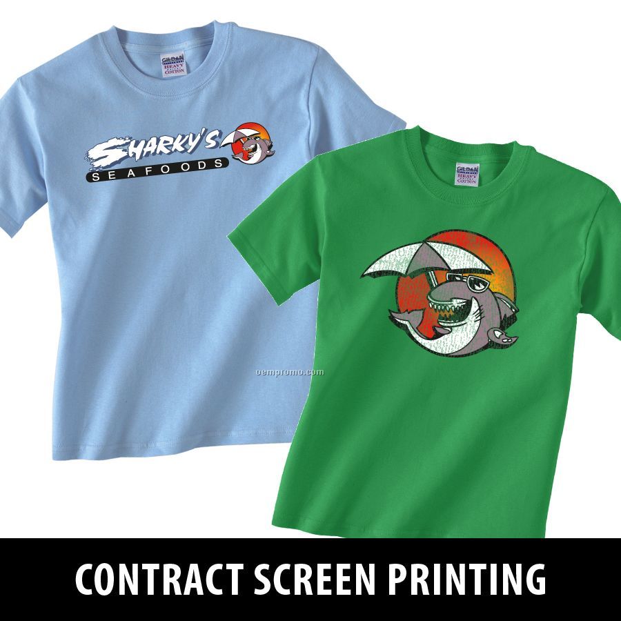 Contract Screen Printing Services - 1 Color