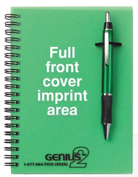 7"X10" Notebook & Plastic Ballpoint Pen/ Highlighter Combo Set
