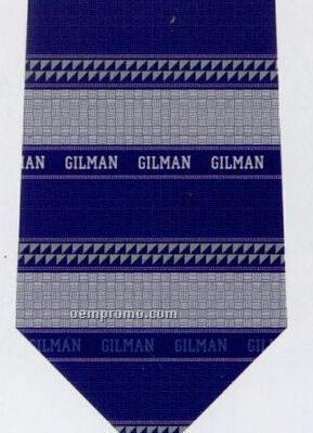 Custom Logo Woven Silk Tie - Pattern Style C