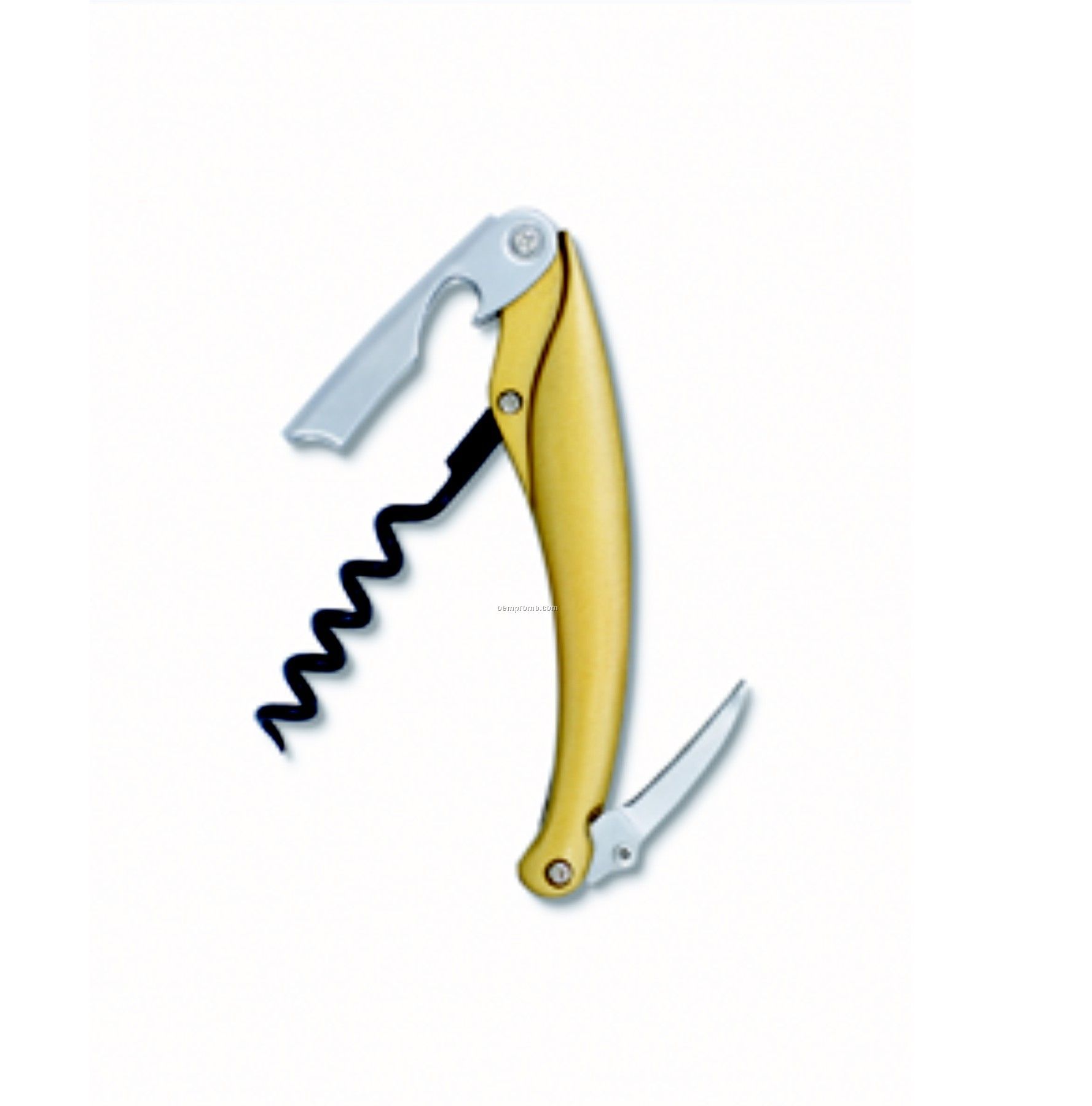 Dauphine Waiter's Corkscrew With Solid Metal Body- Screen Printed