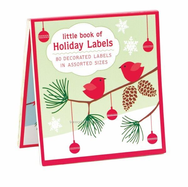 Little Red Birds Book Of Holiday Labels