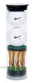 Nike Ndx Heat 2-golf Ball Tube W/ Stock Tees