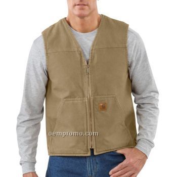 Sandstone Rugged Vest Sherpa Lined