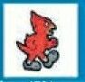 Sport/ Mascot Temporary Tattoo - Walking Cardinal Bird (2"X2")