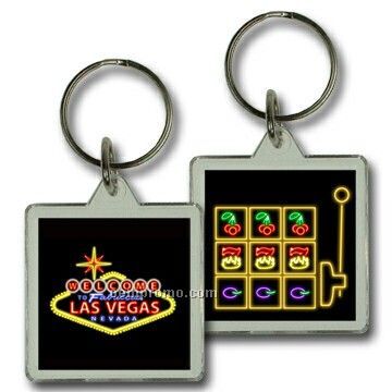 3d Lenticular Business Card Key Chain (Square)