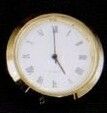Gold/ White 1 7/16" Clock Accessory W/ Arabic Dial