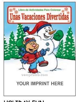 Holiday Fun - Unas Vacaciones Divertidas Spanish Coloring Fun Pack