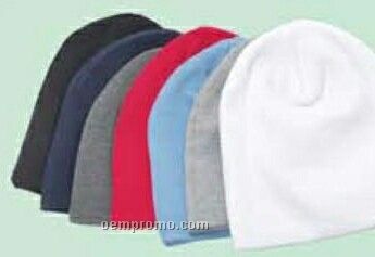 Single-ply Fine Gauge Knit Beanie Cap With Coolmax Fabric