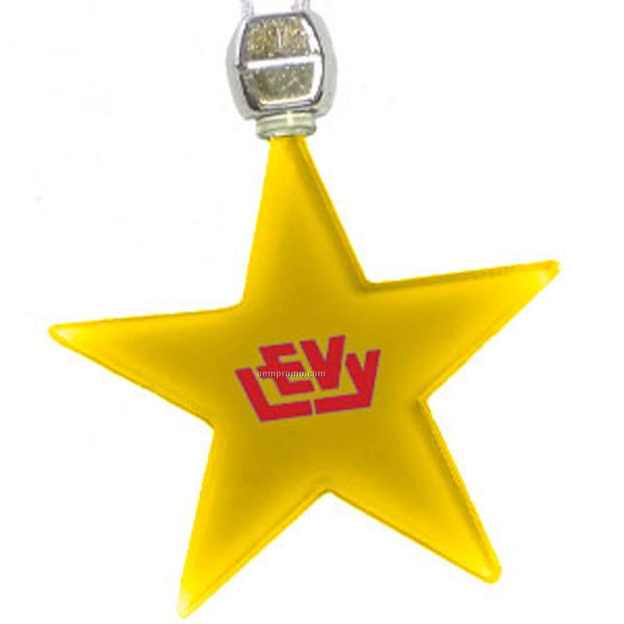 Yellow Star Light Up Pendant Necklace