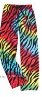 Youth Zebra Flannel Tie Dye Let Loose Pant