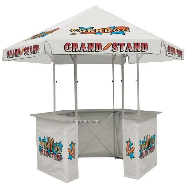 12' Concession Stand Tent W/ Full Color Thermal Imprint In 11 Locations