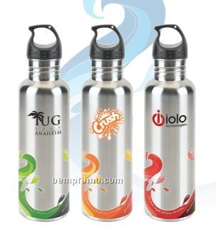 25 Oz. Stainless Wave Water Bottle