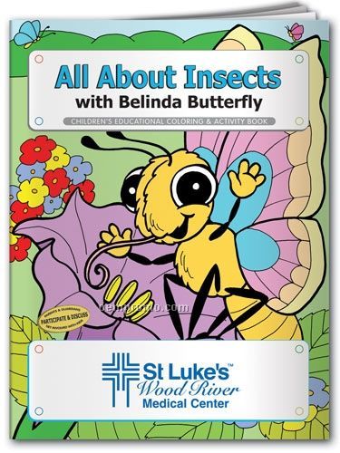 Action Pack Coloring Book W/ Crayons & Sleeve - All About Insects