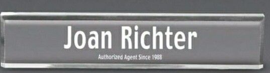 Clear Acrylic Nameplate (10