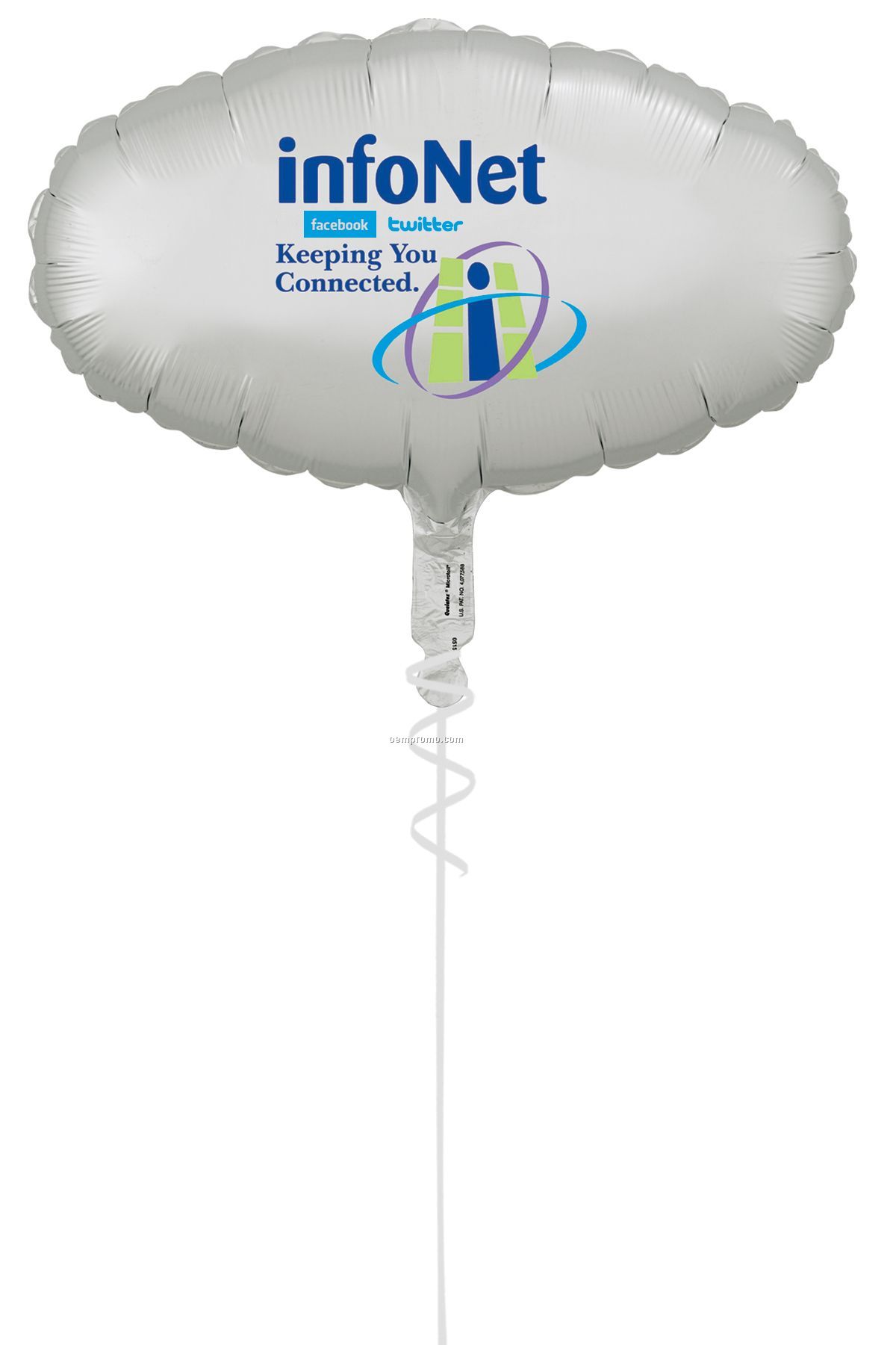 Horizontal Oval Shape Microfoil Balloon