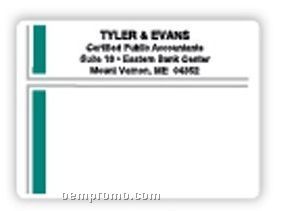 Mailing Label Roll With Green & Gray Border