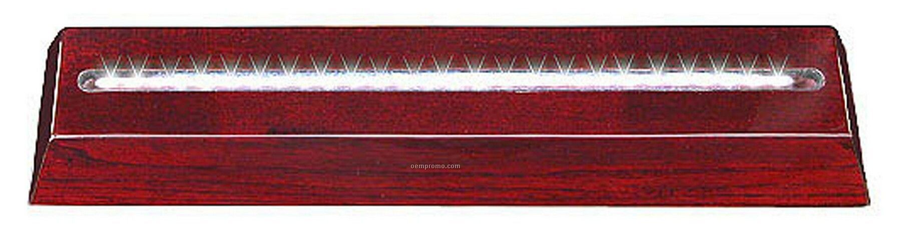 Rosewood LED Slotted Base For 1/2" Thick X 15 " Wide. Features 23 Led's.