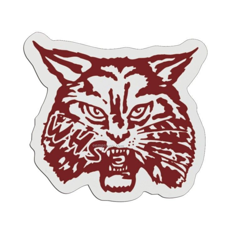 Wildcat Lightweight Plastic Sports Badge (3")