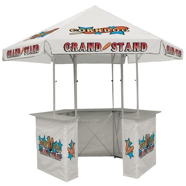 12' Concession Stand Tent W/ Full Color Thermal Imprint In 12 Locations
