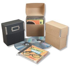 9063-chipboard Metal Edge CD Box (5-5/8