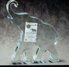 Acrylic Paperweight Up To 16 Square Inches / Elephant