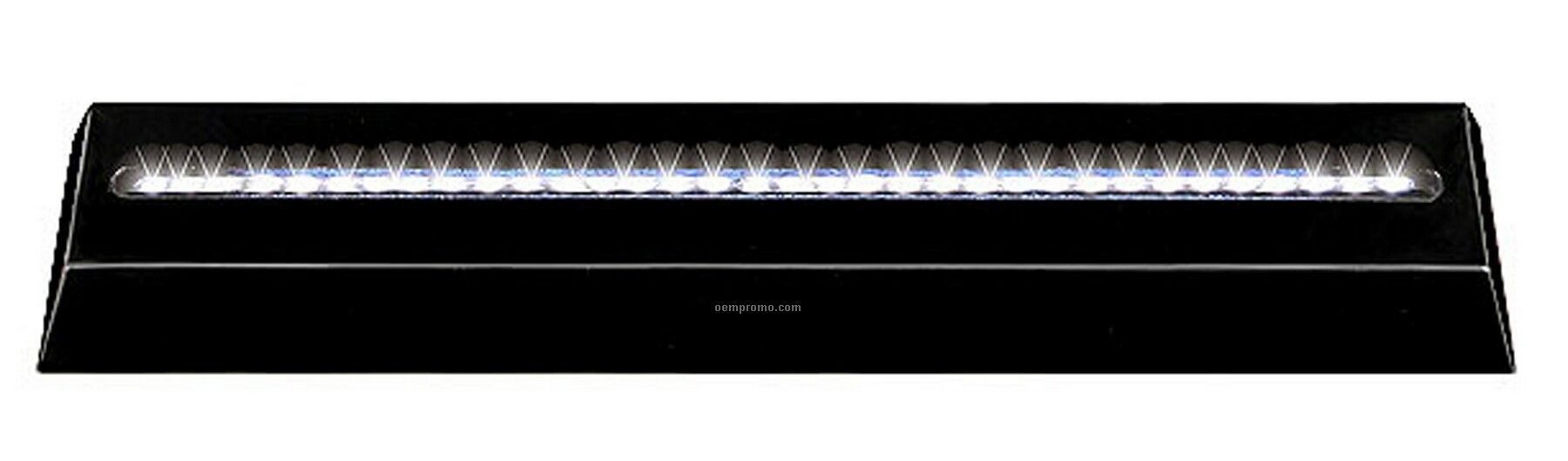 Black LED Slotted Base For 18" Wide And 1/2" Thick. Features 28 Led's.