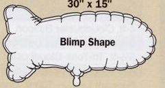 Blimp Shape Microfoil Balloon