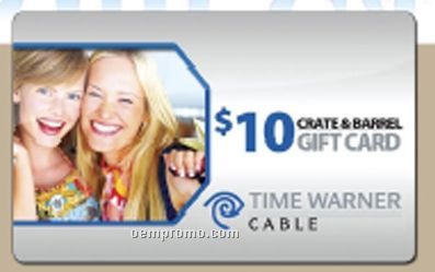 Crate & Barrel $10.00 Custom Branded Retail Gift Card