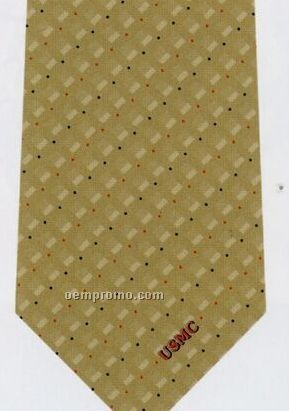 Custom Logo Woven Silk Tie - Pattern Style F