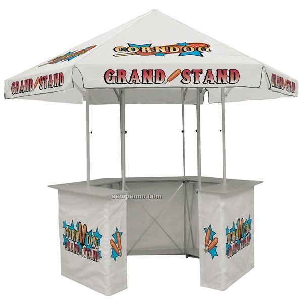 12' Concession Stand Tent W/ Full Color Thermal Imprint In 13 Locations