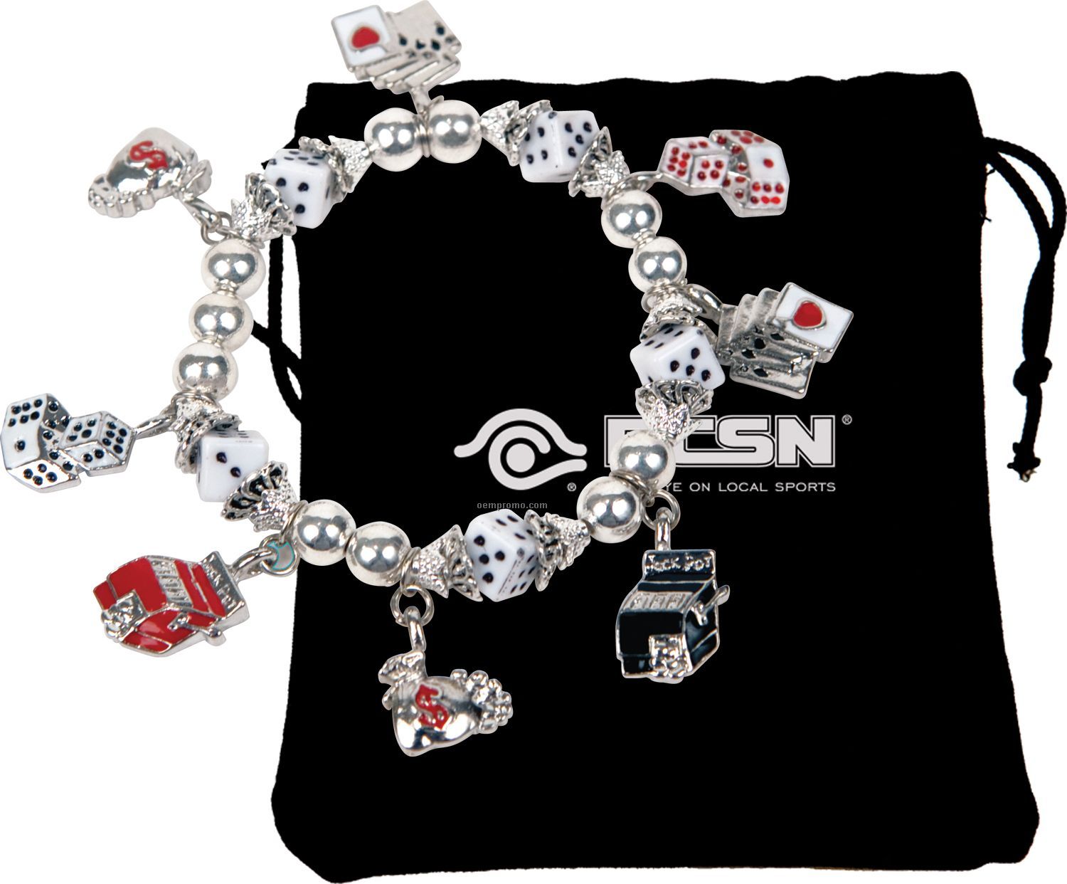 Gaming Charms Stretch Bracelet