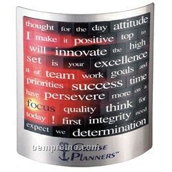 Silver Executive Desk Display W/ Sunset Message Magnet (5"X5")
