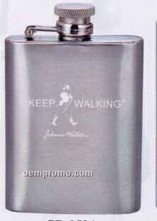 Stainless Steel Pocket Flask With Captive Lid (3.5 Oz.)