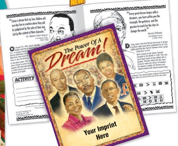 The Power Of A Dream! Educational Activities Book