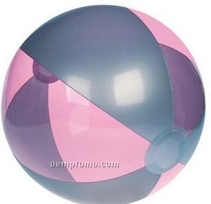 16" Inflatable Translucent Purple & Silver Beach Ball