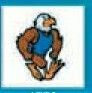 Sport Temporary Tattoo - Muscled Eagle With Blue Shirt (2"X2")