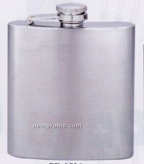 Stainless Steel Pocket Flask With Captive Lid (7 Oz.)