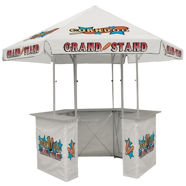 12' Concession Stand Tent W/ Full Color Thermal Imprint In 15 Locations
