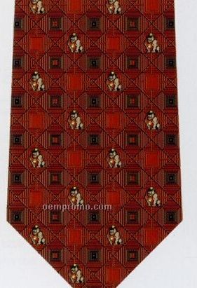 Custom Logo Woven Silk Tie - Pattern Style I