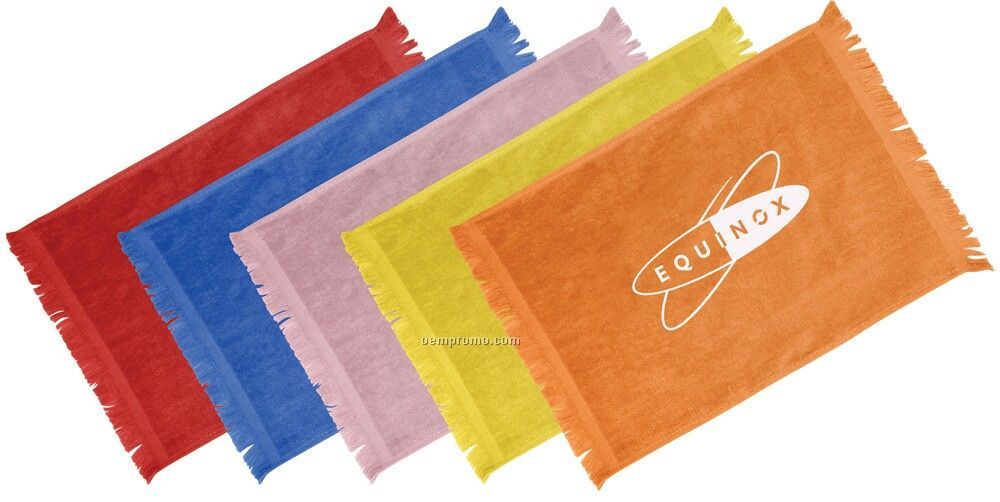 Medium Colored Fringed Towel