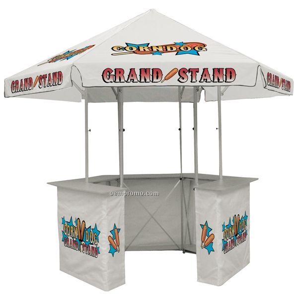 12' Concession Stand Tent W/ Full Color Thermal Imprint In 16 Locations
