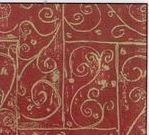 20"X30" Burgundy Red Swirls Designer Tissue Paper