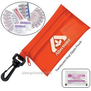 Doctor's Kit #2 W/ Ibuprofen Packet & Translucent Vinyl Zipper Pouch