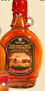 Medium Pure Maple Syrup In Alcoa Flask 375 Ml (No Imprint)