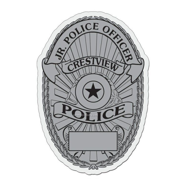 Police Badge Lightweight Plastic Badge (2"X3")