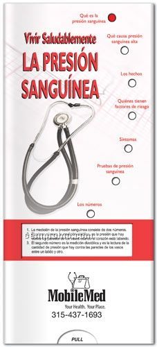 Spanish Blood Pressure Pocket Slider Chart/ Brochure
