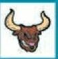 Sport/ Mascot Stock Temporary Tattoo - Longhorn Bull (2"X2")